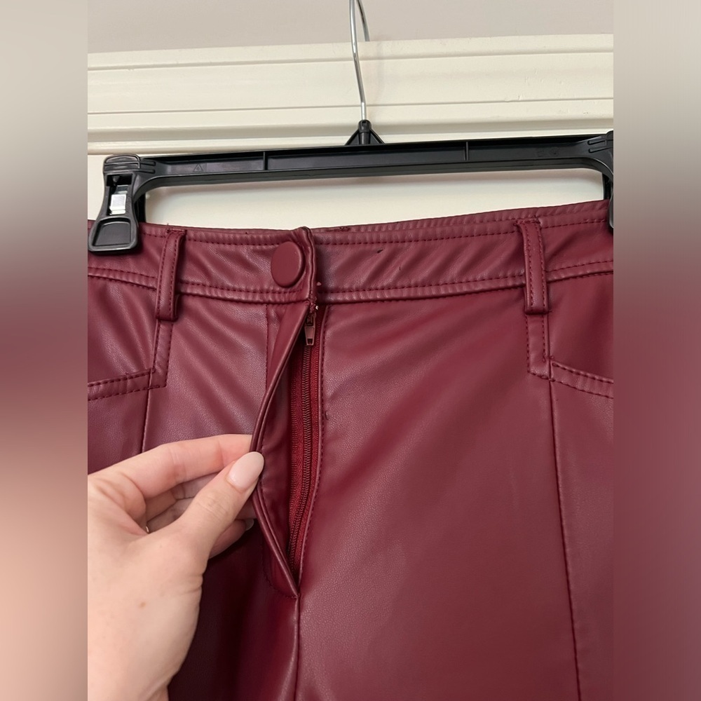 Milly Rue Faux Leather Pants - Picture 6 of 10